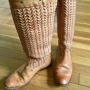Frye Woven Studded Boots